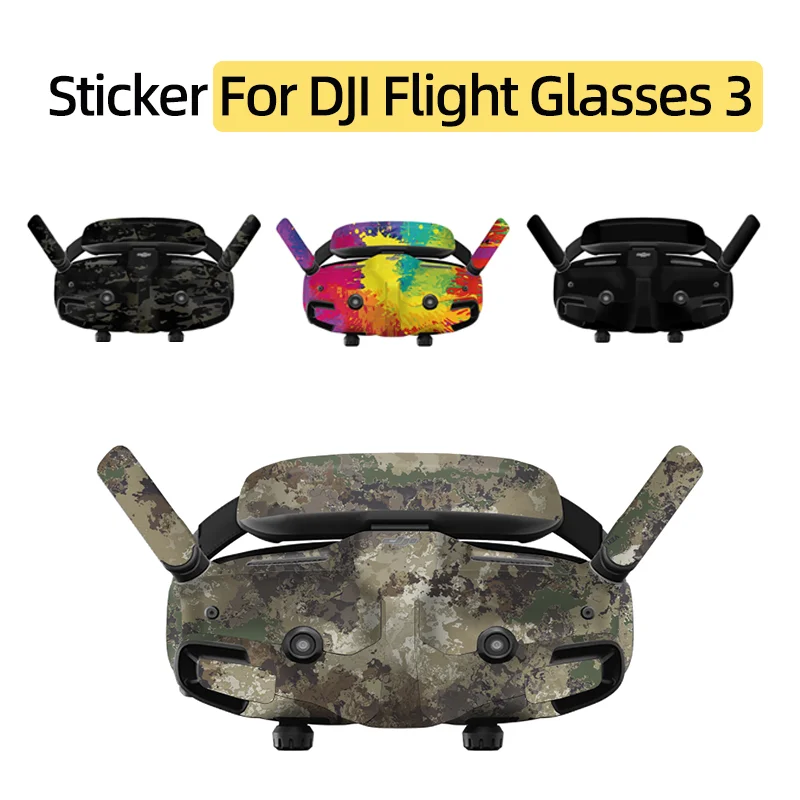 For DJI Avata 2 Drone Flight Glasses 3 Sticker Anti-scratch Protective Film Goggles 3 Personalized Refit Decals Accessories