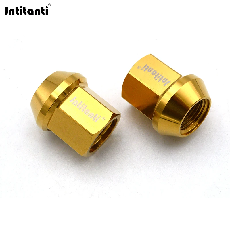 

Jntitanti Gr.5 titanium 10.9 grade Ti-6Al-4V wheel PCD rim nuts M12*1.5*27mm for Toyoto,Mazda,Honda,Acura,Scion,Lexus,Mitsubishi