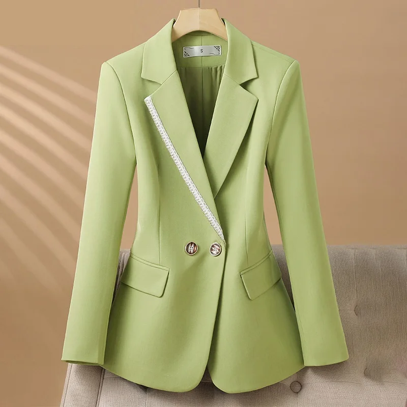 Fashion Women Blazer Long Sleeve Spring Autumn Ladies Slim Formal Suit Jacket Coat For Work Wear Office Blazers Female Outerwear