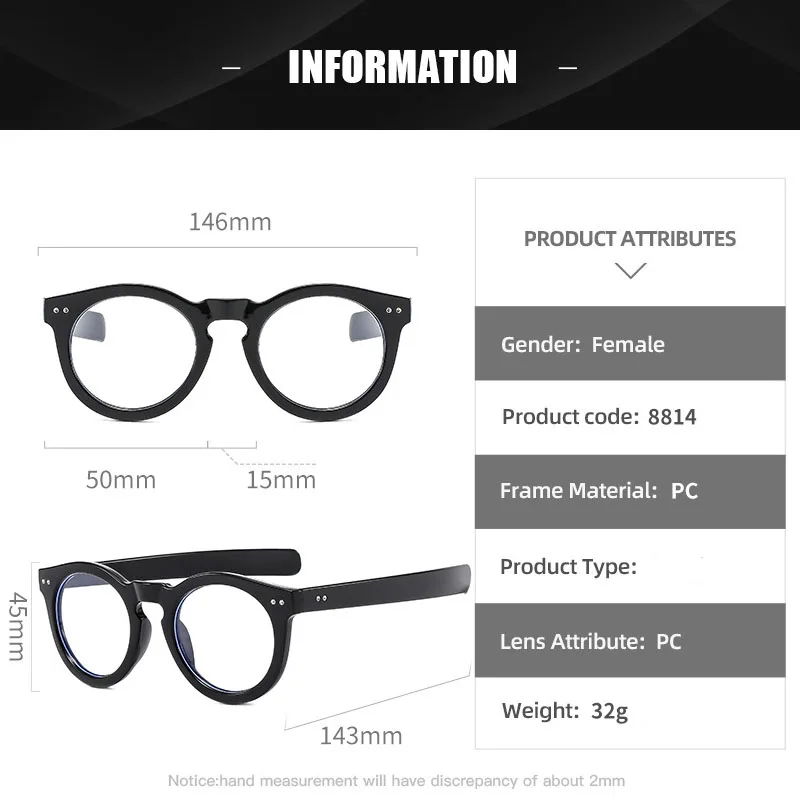 Vintage Runde Photochrome Myopie Brille Modedesigner Männer Frauen Outdoor Farbwechsel Fahren Kurzsichtige Brillen -1,5-2,0 – Detail 13