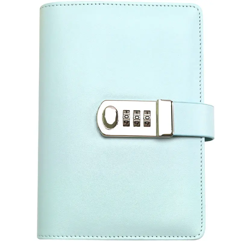 Portable Makaron Creative Password Diary Multi-function Locked Notepad Stationery Notebooks and Journals Sketchbook A6 Binder
