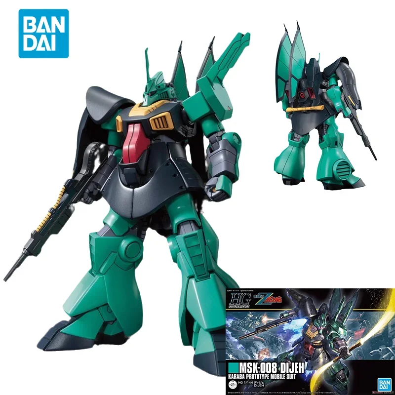 Spot Direct Delivery Bandai Original Anime GUNDAM Model HGUC 1/144 MSK-008 DIJEH Action Figure Assembly Toys Gift For Children