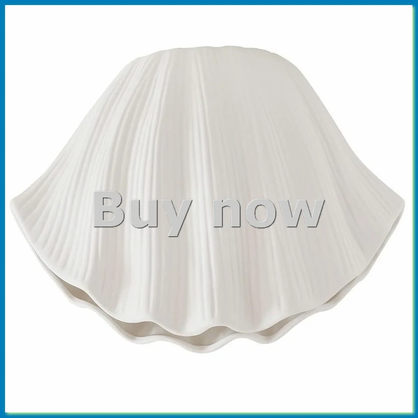 Nordic Style Shell Shaped Ceramic Vase Home Decor Tabletop Artificial Flower Plant Holder Tableware Flower Arrangement A-A55K