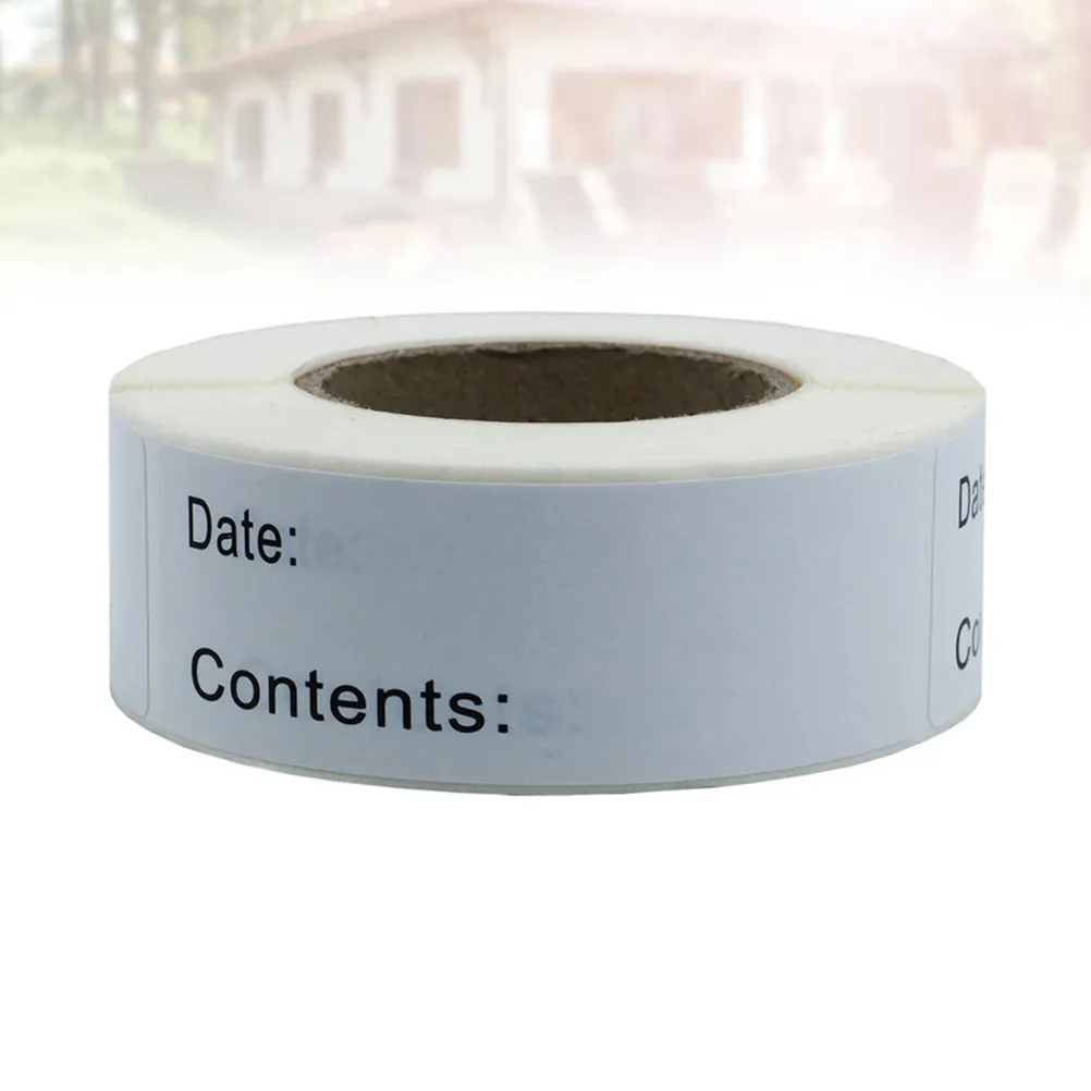 2 Rolls English Record Date Stickers Eco-Friendly Self-Adhesive DIY Classified Identification Note Index Paste for Crafting