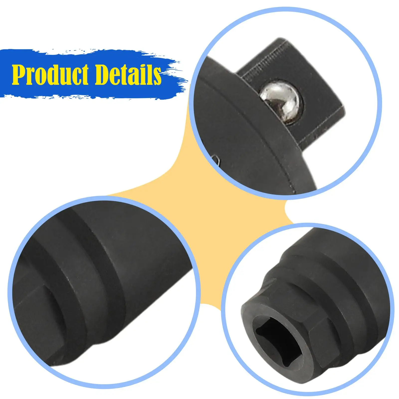 

Adjustable Ratchet Wrench Torque Adapter Drive Tool Heavy Duty Steel for Automotive Special Tools