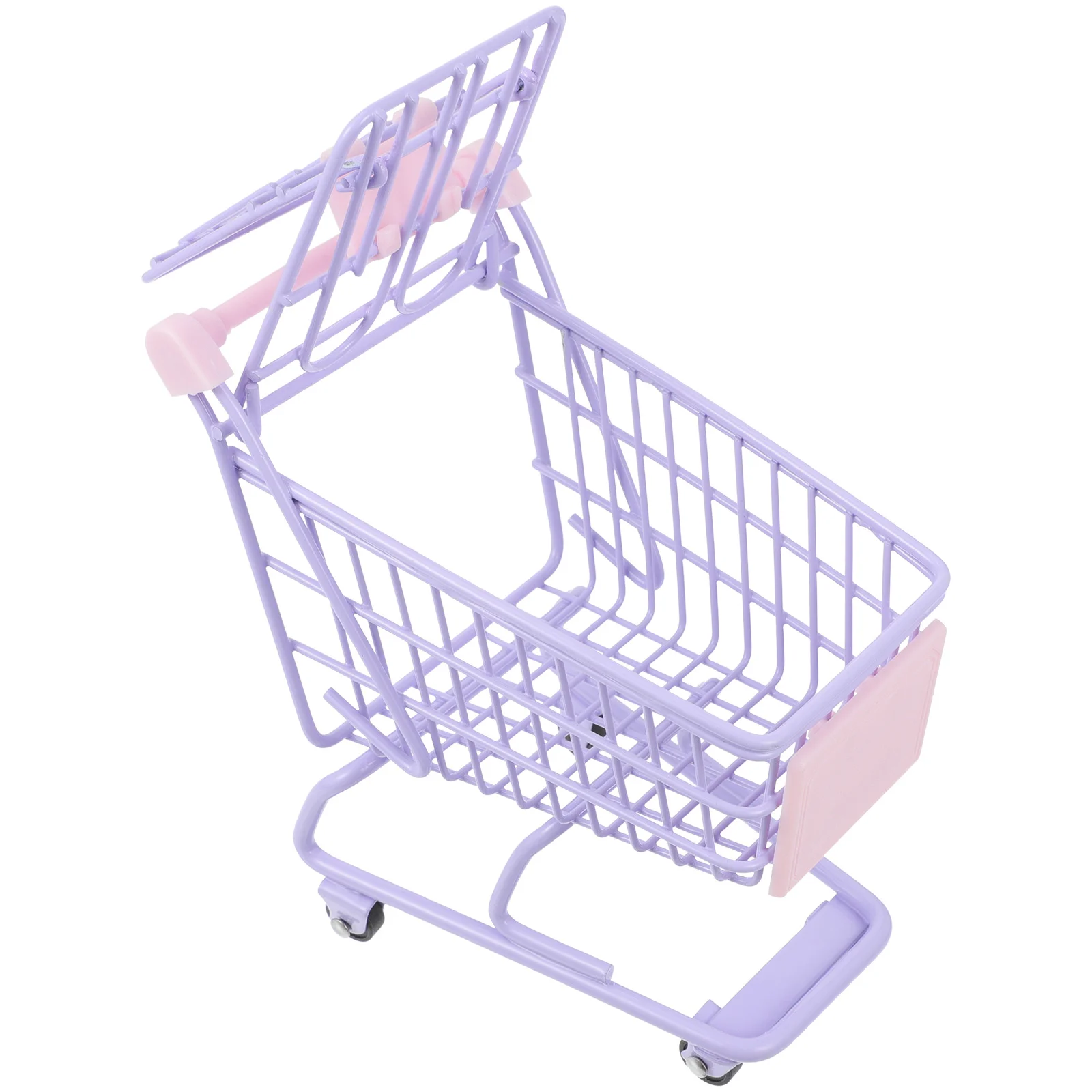 Mini Shopping Cart Metal Toys Supermarket Handcart Utility Plastic Iron Trolley Child Kids