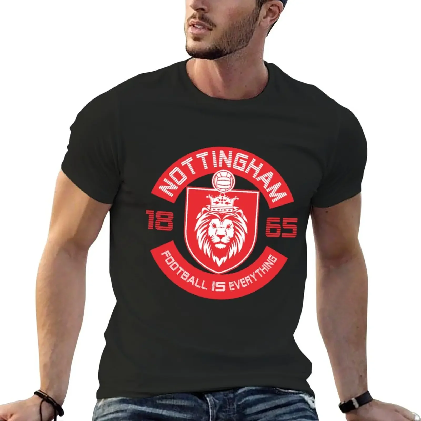 New Football Is Everyhing - Noingham Squad Rero T-Shir summer clohes  shir man  shirs for men pack