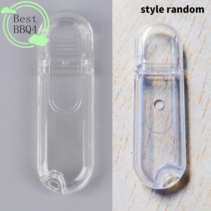 (BBQ4)Small Plastic Instrument Enclosure USB Stick Junction Housing Plastic Transparent U Disk Enclosure Plastic U Disk Housing