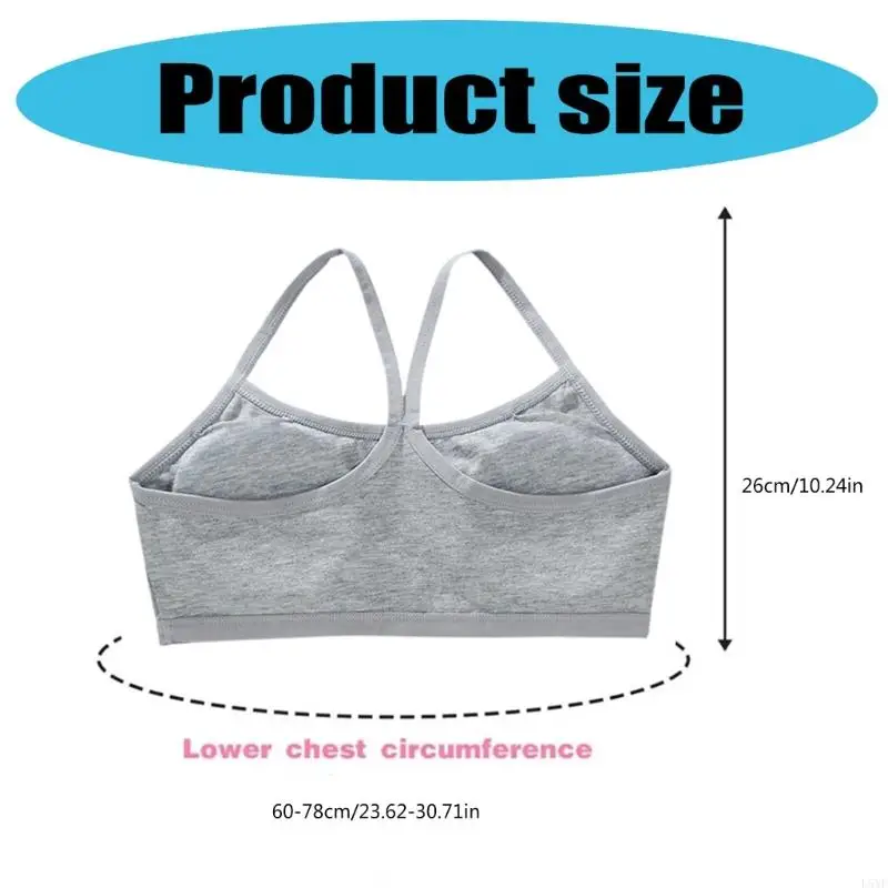 L5yf Girls 'Camisole Bra Soft Lingerie مريح المراهق للالتزام بالملابس الداخلية من 6 إلى 12 عامًا تقدم الراحة اليومية والمرونة
