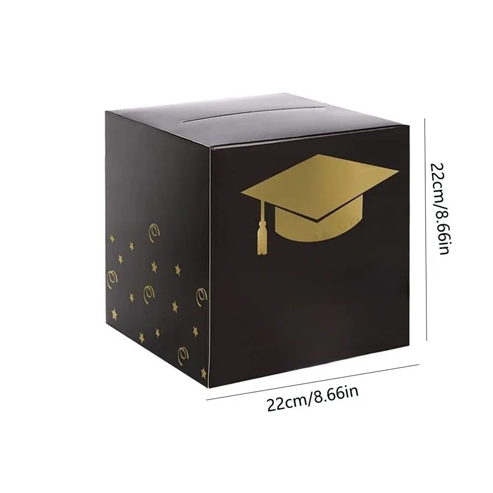 Creative Black Golden Graduation Game Gift Box Paper ‎Foldable Congrats Grad Card Box Lightweight DIY Money Box Class of 2026 view 5