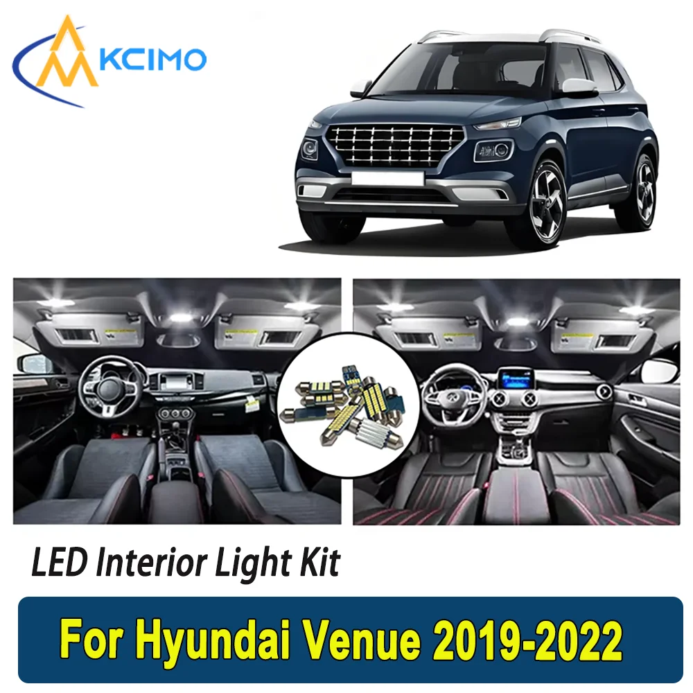 

Interior Lights For Hyundai Venue (2019-2022) Premium Bright LED Interior Dome Map Trunk Light Kit Car Led Lamps Car LED Lights