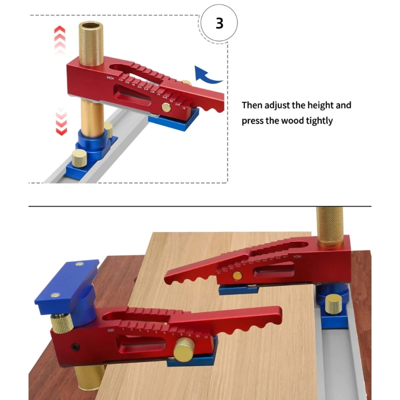 3 in 1 빠른 홀드 다운 클램프, 목공 데스크탑, 빠른 연기 홀드 다운 클램프
