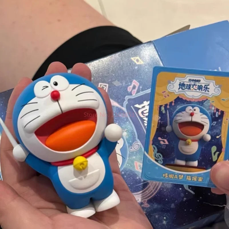 Echte 52toys Doraemon Blind Box Concert Robot Kat Pop Figuur Kinderen Speelgoed Decoratie Verjaardag Kerstcadeau Speelgoed Voor Meisjes