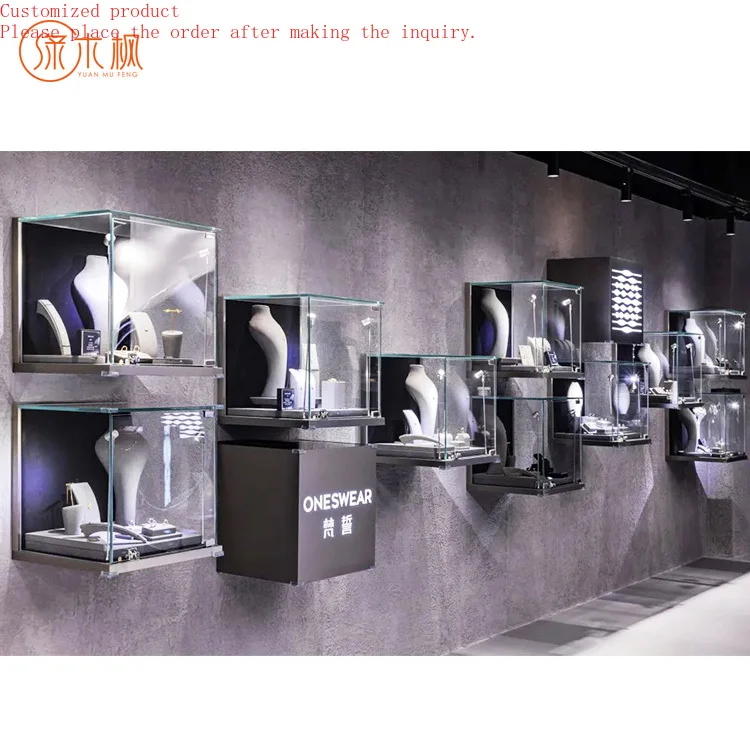 

Custom Modern Design Jewelry Display Showcase With Hot Sale Store Jewelry Display Counter
