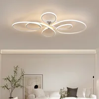 Low Floor Living Room Ceiling Lights Remote Control Modern LED Surface Mounted Light Fixture Dining Room led Ceiling Lamps Dimme 2