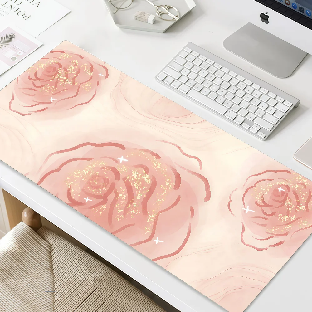 Mouse Pad MousePad Non-slip Lockedge Office Kawaii Student Gaming Flowers Thickened Various Large Writing Pad Cushion
