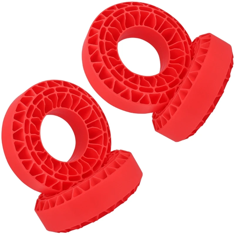 4 قطعة إطار سيليكون إدراج ل 1/10 تسلق سيارة سيليكون المخمدات بطانة لنموذج مركبة متعددة التضاريس القدرة على التكيف 15UB