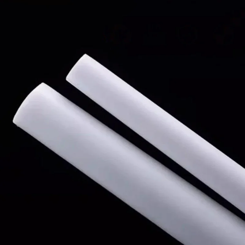 1Pcs Dia 5mm~30mm PTFE Rod White Polytetrafluoroethylene Rod Environment-friendly Non-toxic DIY PTFE Plastic Rod Length 500mm