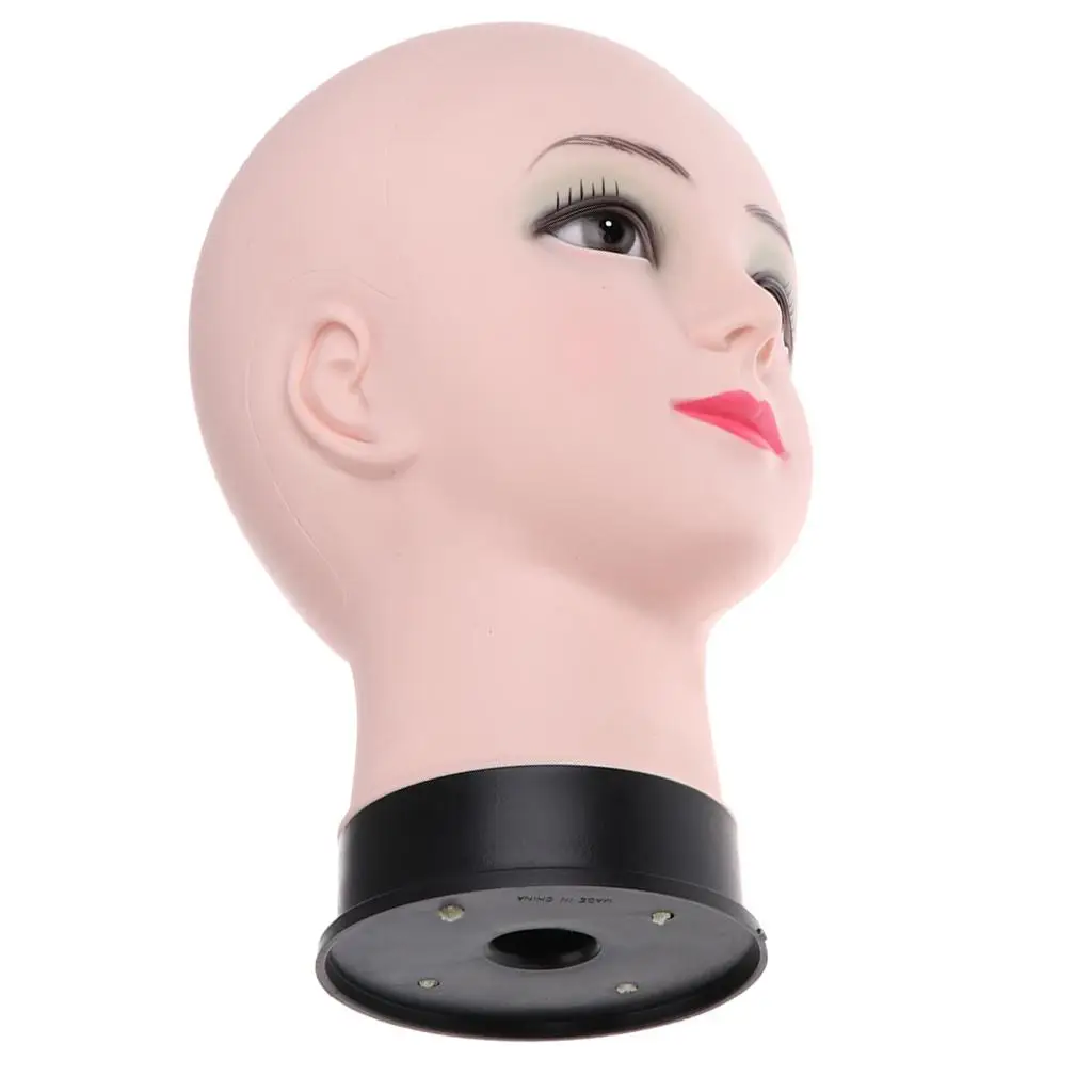 Lightweight PVC Mannequin Head Realistic Head Display for Wigs Hats Caps for Salon Display