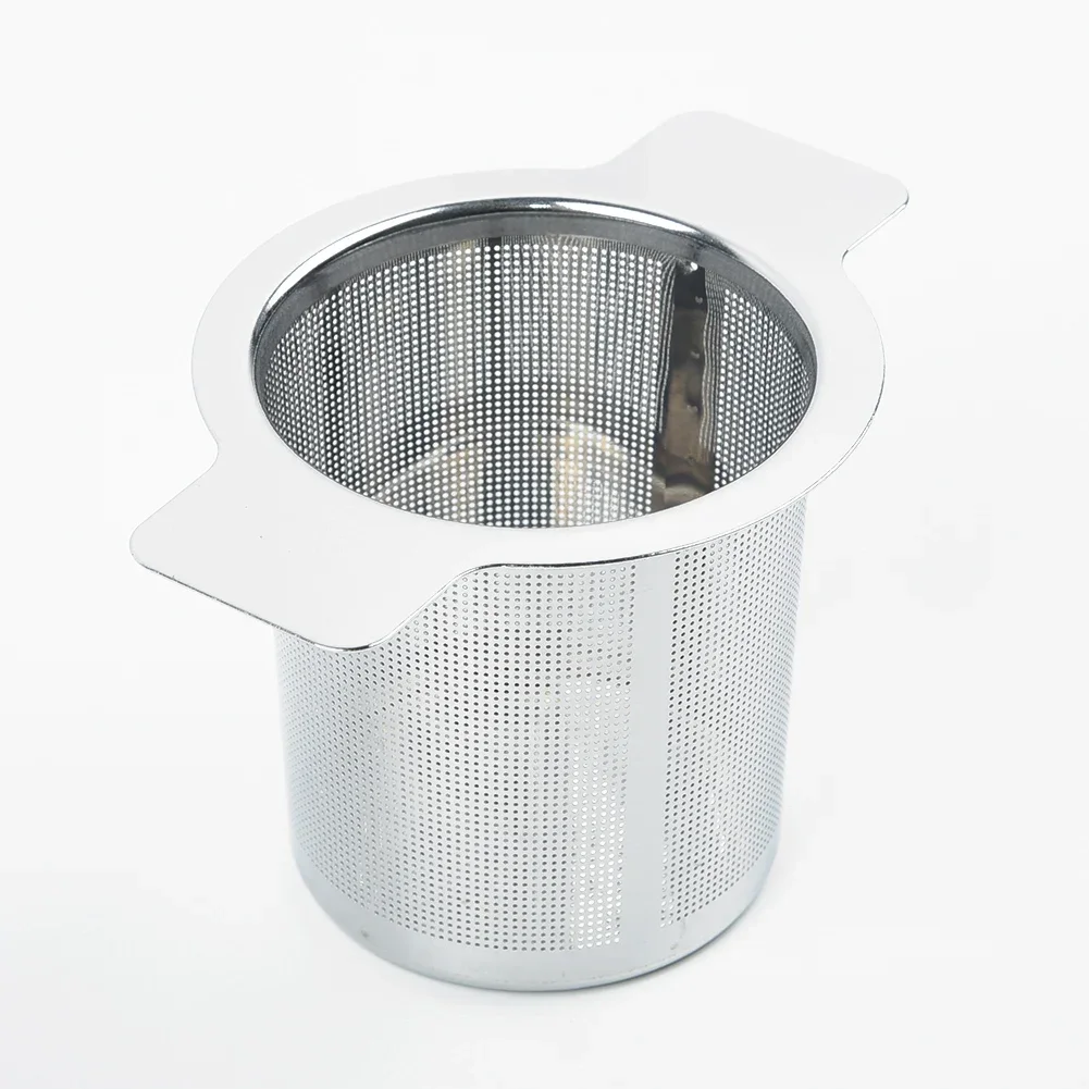 

1pc Stainless Steel Filters Dual Ear Fine Mesh Tea Infuser 60mm Fine Reusable Strainer Coffee Spice Filters Kitchen Accessories