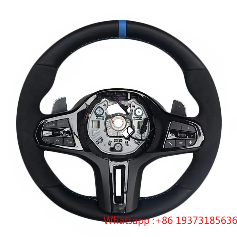 For Hot Selling Quality Smooth Leather Suede Paddle Steering Wheel for BMW G20 G30 G01 3 Series 5 Series Car Steering Wheel