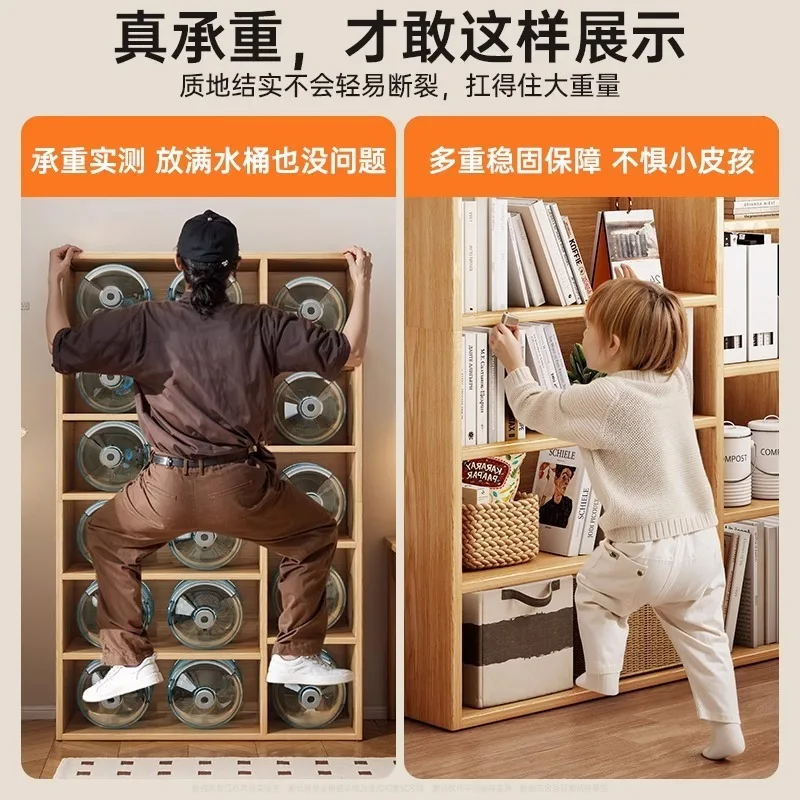 رف كتب متعدد الشبكات، رف من الأرض إلى السقف، غرفة المعيشة، المنزل، رف تخزين متعدد الطبقات على الحائط بالكامل