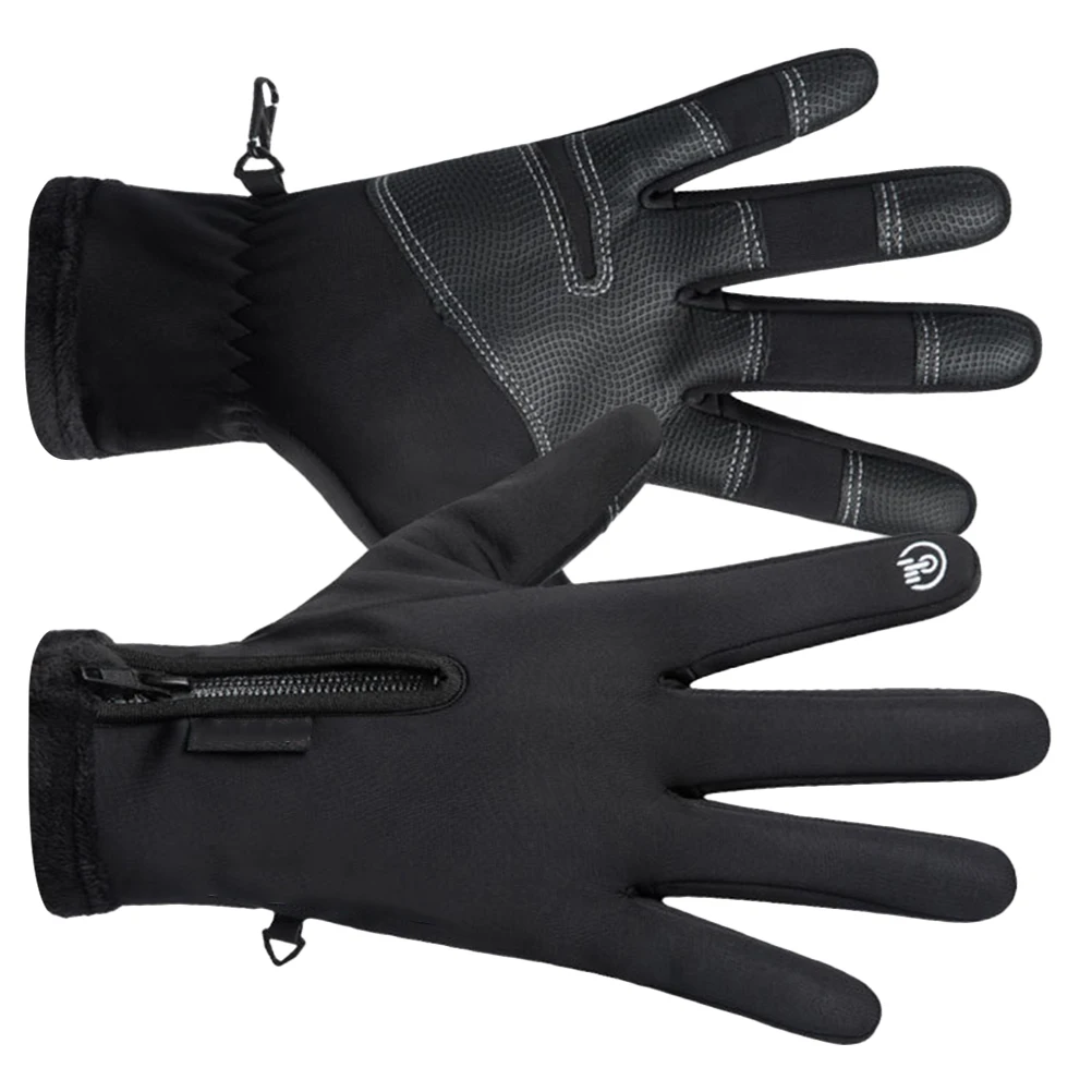 

Windproof Warm Cycling Gloves Touchscreen Non Slip Water Resistant Men Sports Mittens Riding Mountain Bike Outdoor Gloves