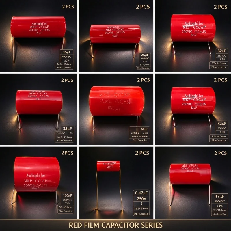 2PCS AEAK 400V2.2UF Audiophiler MKP Capacitor Audio 250V0.47UF 400V 10UF/400V1UF 630V 0.22UF 0.33UF 6.8UF 8.2UF 12UF 15UF ±3%