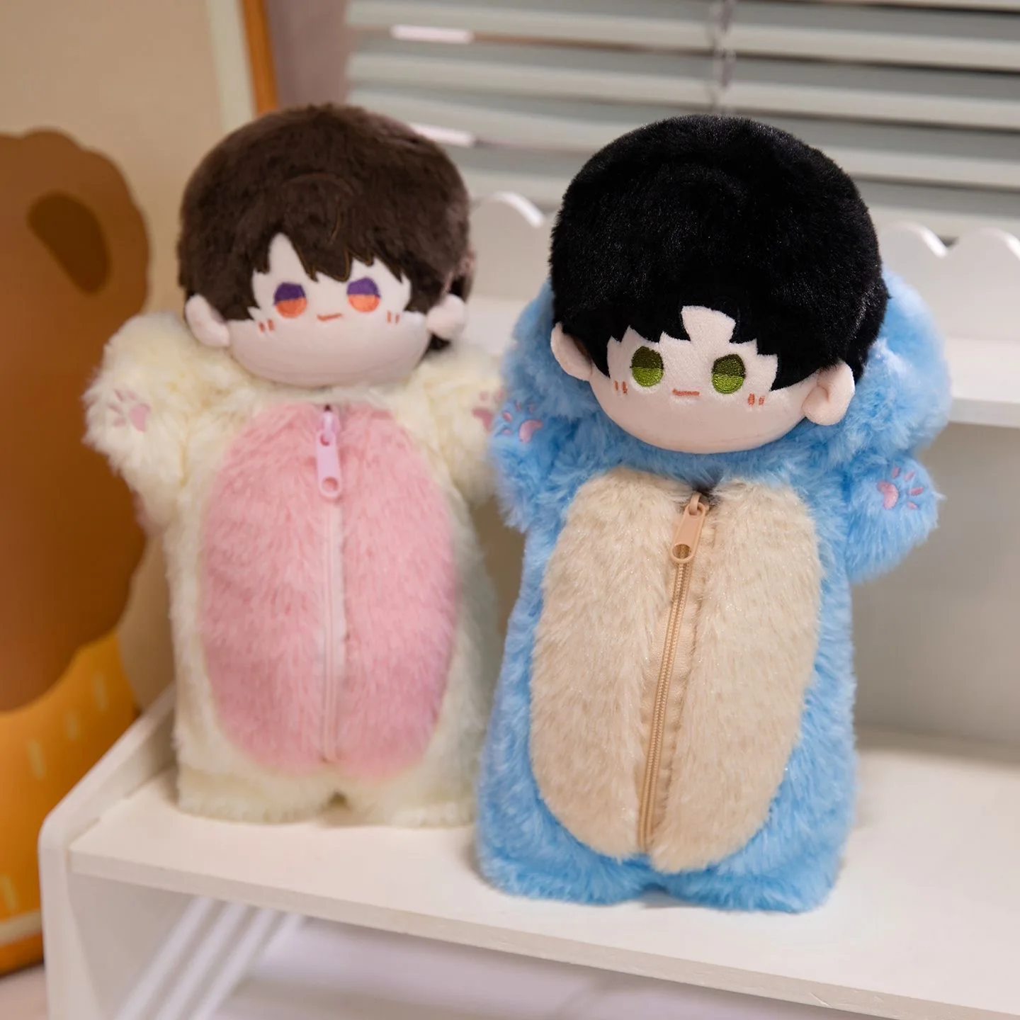 In Stock Pencil Bag Love and Deepspace Sylus Rafayel Caleb Xavier Cartoon Plushies Doll Pencil Case  Anime Game Toy Kids Gifts C