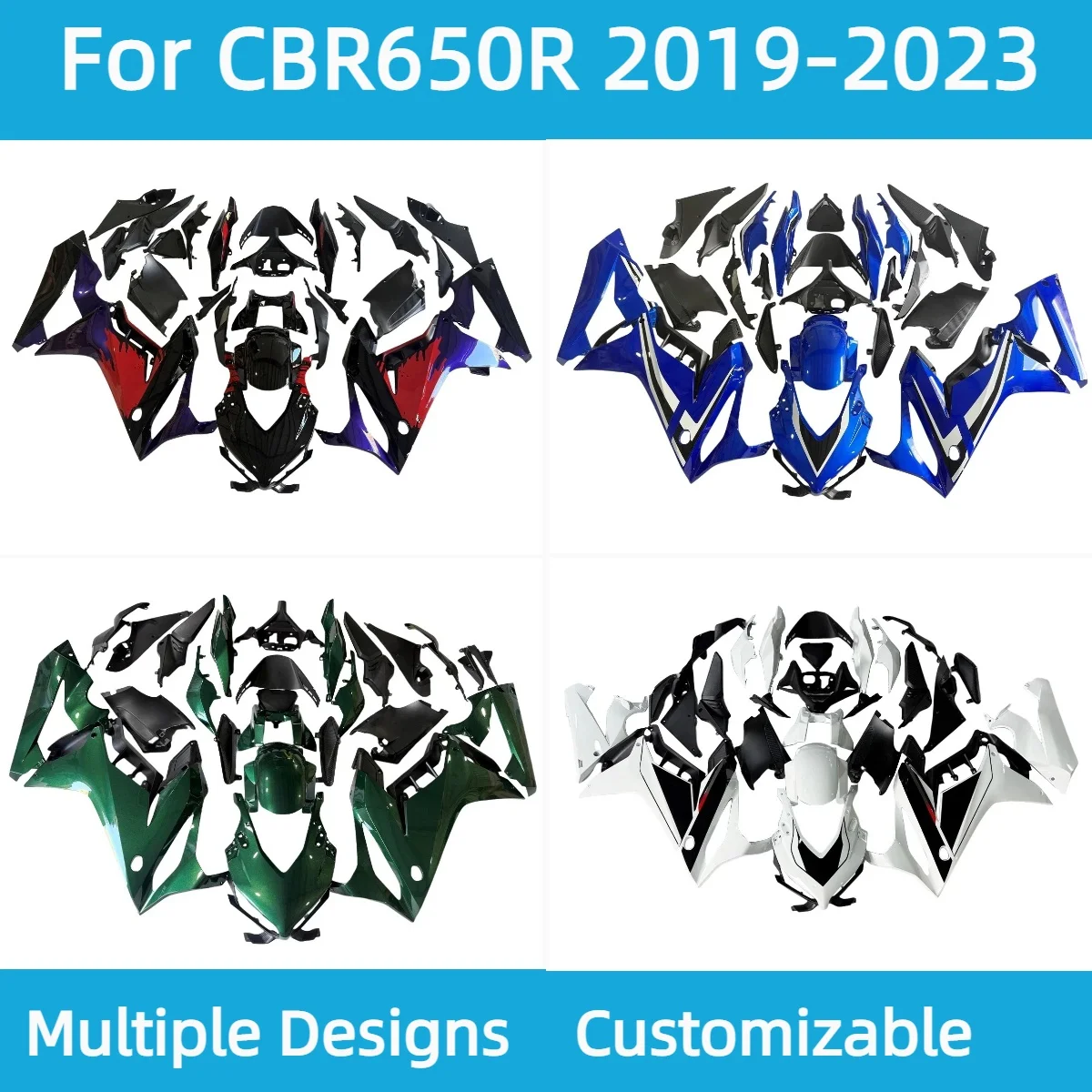 

For Honda CBR 650R 2019-2023 Fairing Kit CBR650R 19-23 ABS Injection Motorcycle Accessory Complete Fairings Bodywork Set