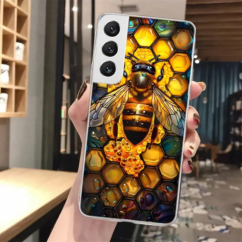 Bee Keeping Honey Animal Soft Phone Case For Samsung Galaxy S24 S25 S23 S22 Ultra S21 Plus S20 FE S10 + S10E S25Ultra Pattern Ca