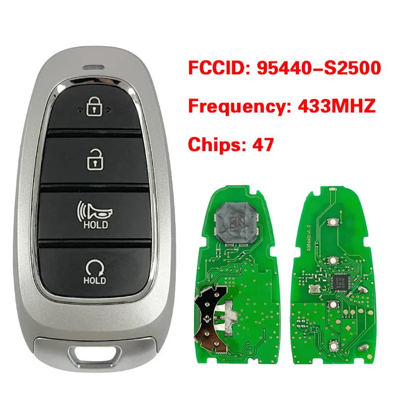 CN020240 Aftermarket Part Number 95440-S2500 For Hyundai Santa fe 2022+ Smart Key, 4Buttons 433MHz FCC TQ8-FOB-4F26