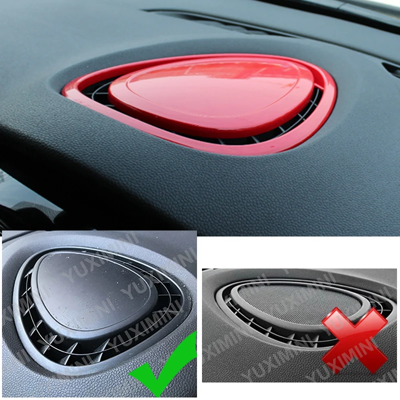 Car Interior ABS Plastic Decoration Cover Red Modified Sticker For BMW MINI Cooper S F54 F55 F56 F57 F60 CLUBMAN Car Accessories