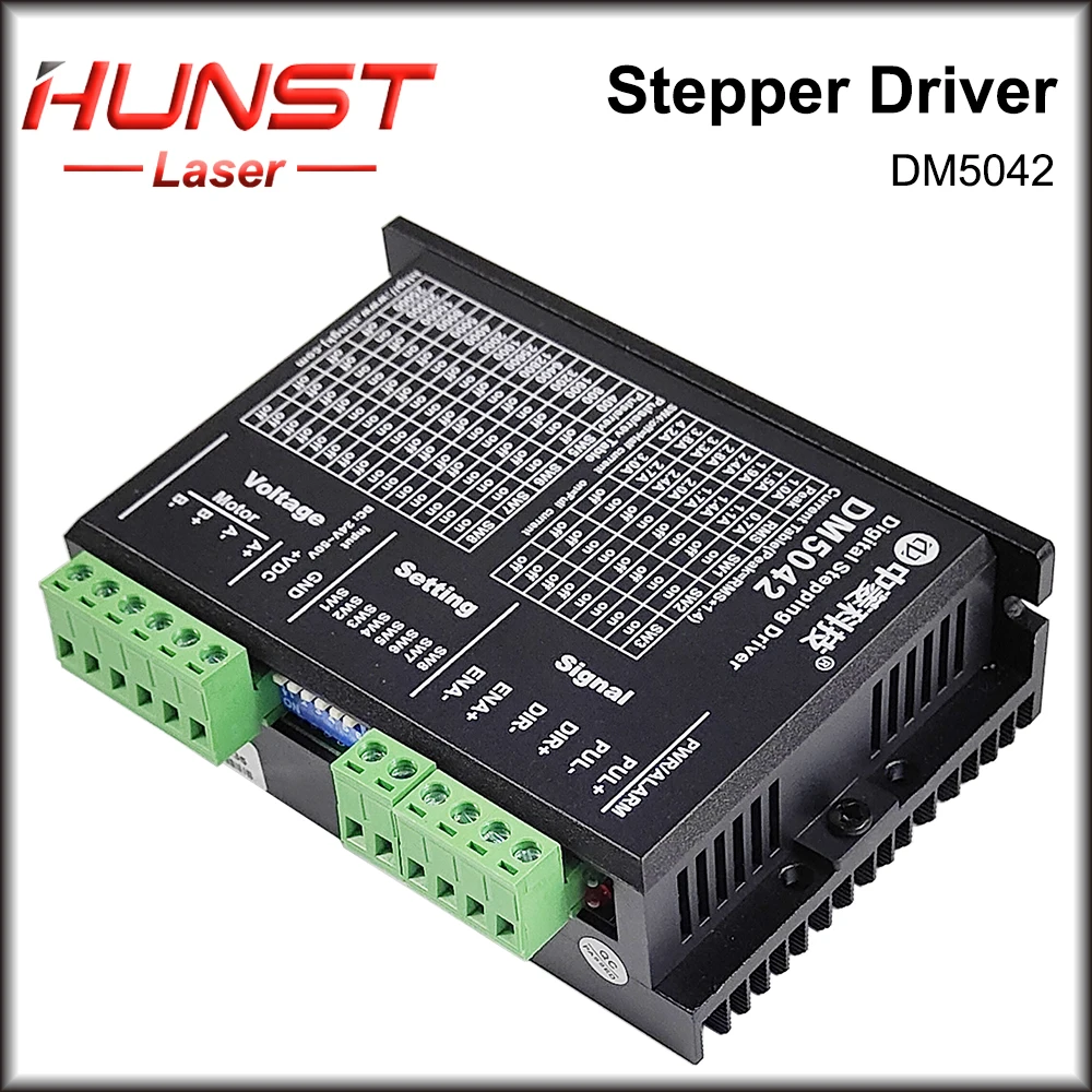 HUNST Digtal Stepping Driver DM5042 2 Phase 20-50VDC Max 4.2A Digital Driver For CO2 Cutting Machine