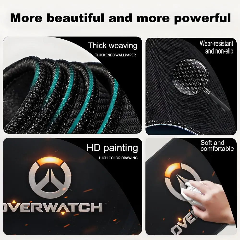 XXL Mousepad Game-Overwatch-2-OW Gaming Office Desk Pads Large For Computer Non-slip Lockedge Mouse Pad HD Printing Accessories