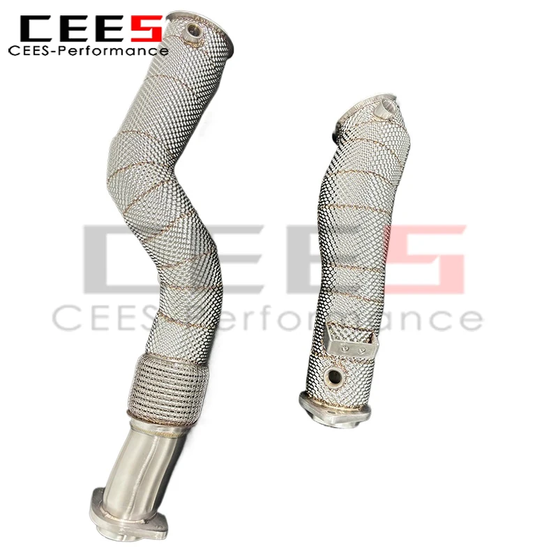 

cees Exhaust Downpipes for BMW M3/M4 G82 G80 G83 G8X 2019-2023 SS304 Stock Downpipe Exhaust Pipes Exhaust Header