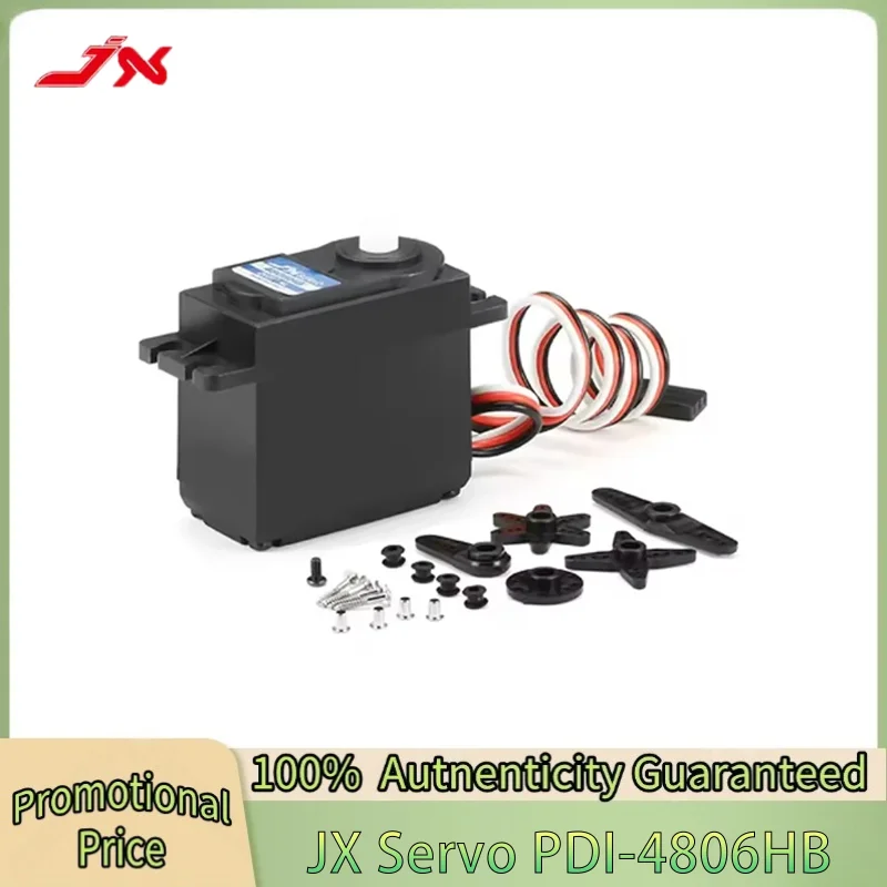 

JX Servo PDI-4806HB 6.21kg Plastic Gear Digital Servo Motor for 1/10 1/8 RC Car Boat Fixed Wing Truck Buggy Helicopter