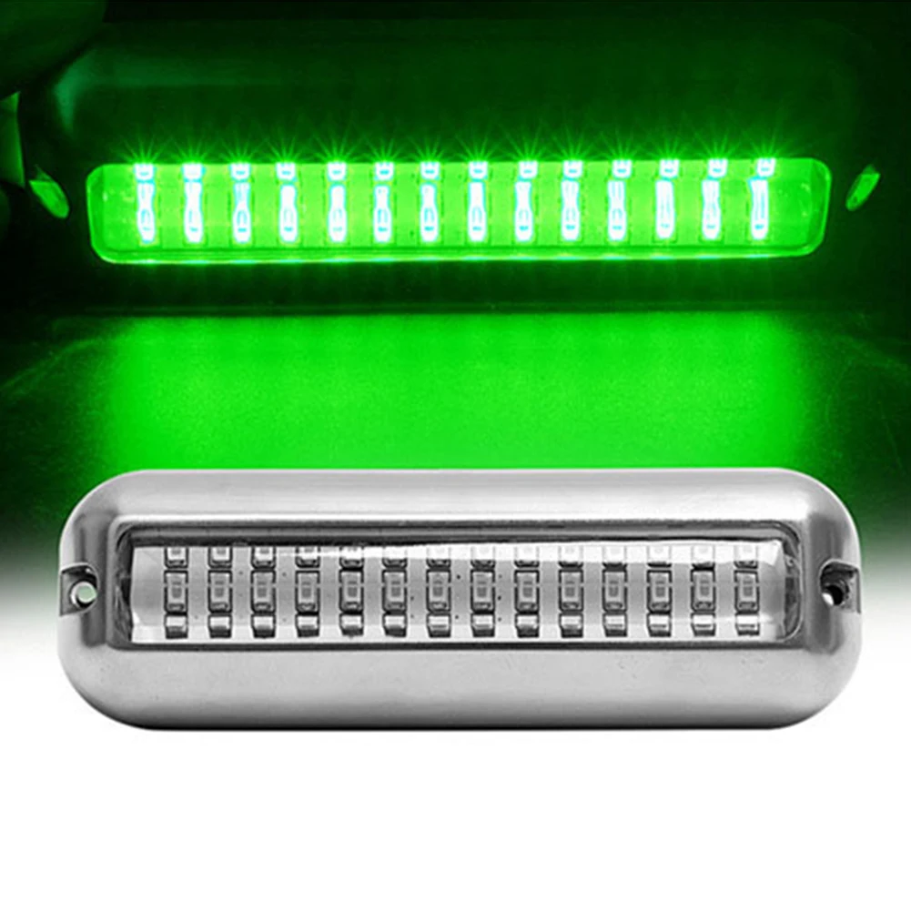 

42LED Yacht Underwater Light Stainless Steel Sailing Signal Light 10-30V Anchor Light IP68 Waterproof 80W Yacht Boat Accessories