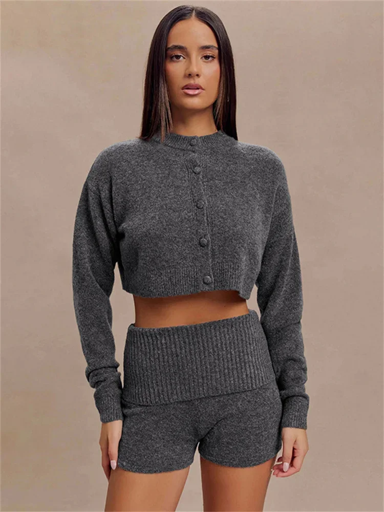 Tossy Strickjacke Pullover Weibliche Lange Hülse Gestellte Solide Top Streetwear Casual Patchwork Pendeln Top Frauen Strickwaren Strickjacke