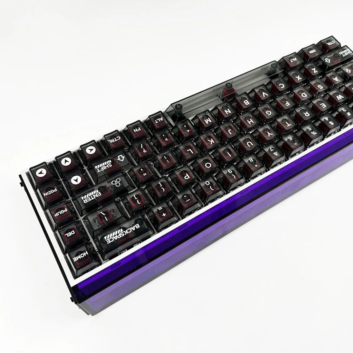 Original height PC material Transparent luminous keycap Mechanical keyboard Game keycap Personalized keycap 101 keys
