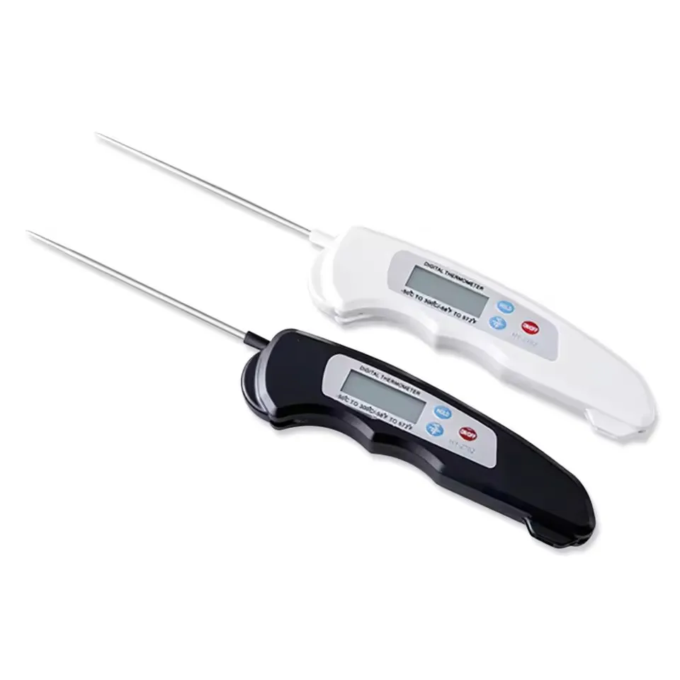 Kitchen Food Thermometer Foldable Probe BBQ Grill Oven Temperature Measurement Tool, Suitable for Meat Water Milk Cooking