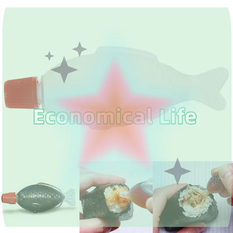 

10Pcs Plastic Fish Sauce Bottle 4ML Condiment Mustard Dispenser Sauce Cruet Sushi Tool