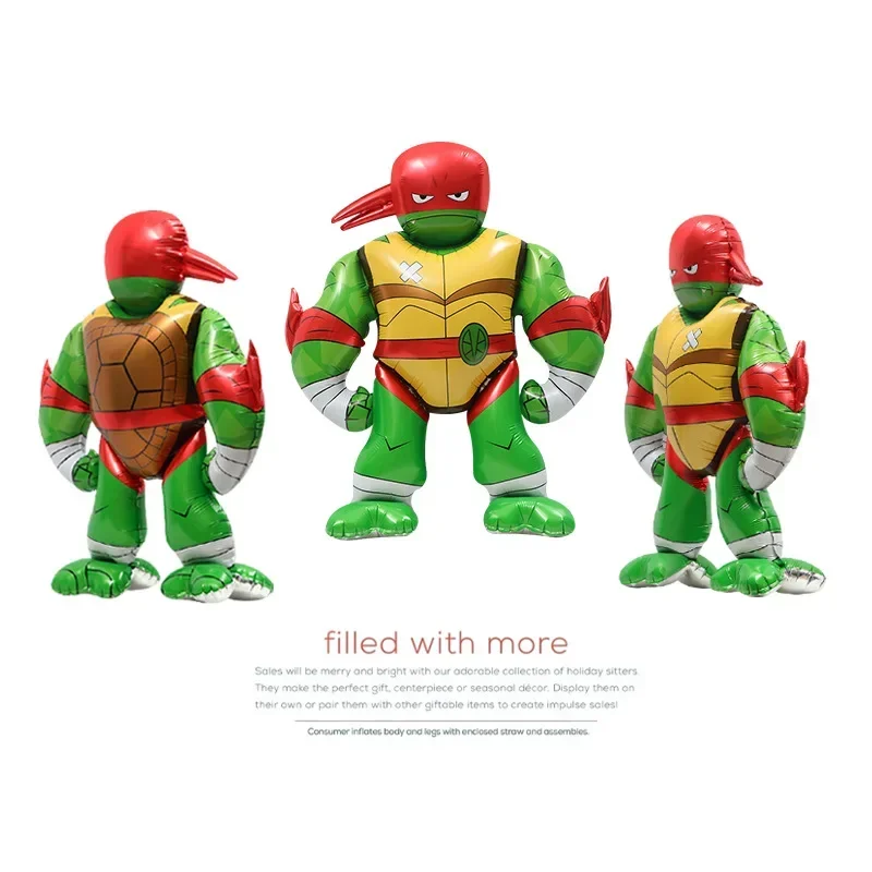 السلاحف النينجا TMNT 4D العملاق احباط بالون حفلة عيد ميلاد الديكور الاطفال لعبة استحمام الطفل الكرة الأطفال الكرتون هدية دش Globos