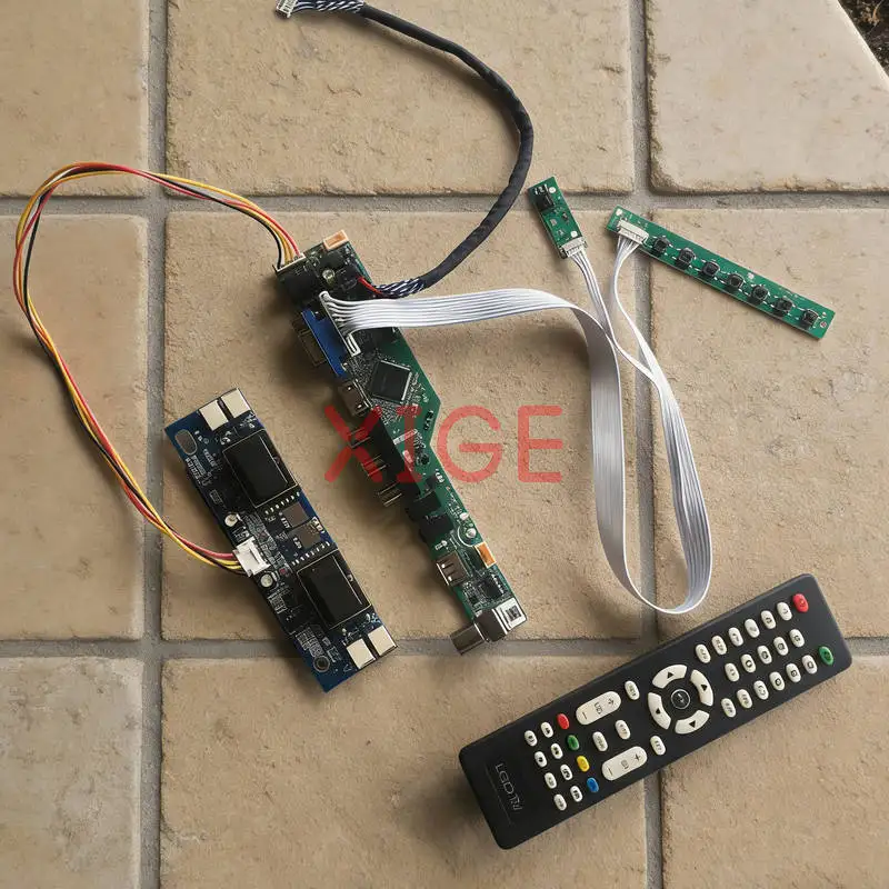 

For HT170E01 M170MNE1 HT170EX1 HSD170ME13 Screen Controller Board Kit DIY 4-CCFL 1280*1024 USB+AV+VGA+HDMI 30 Pin LVDS 1280x1024