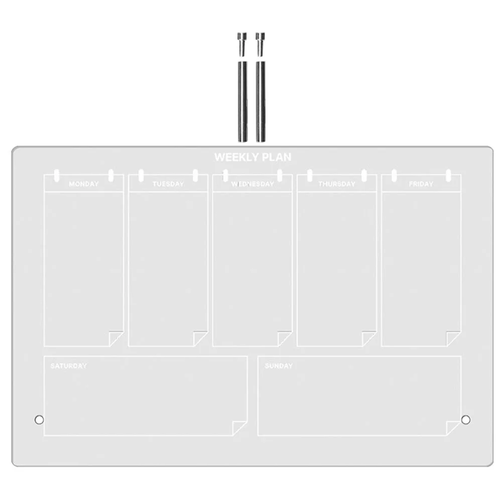 Imagem -05 - Placa de Escrita Magnética Transparente Memo Acrílico do Agregado Familiar Branco Whiteboard Desktop Calendar