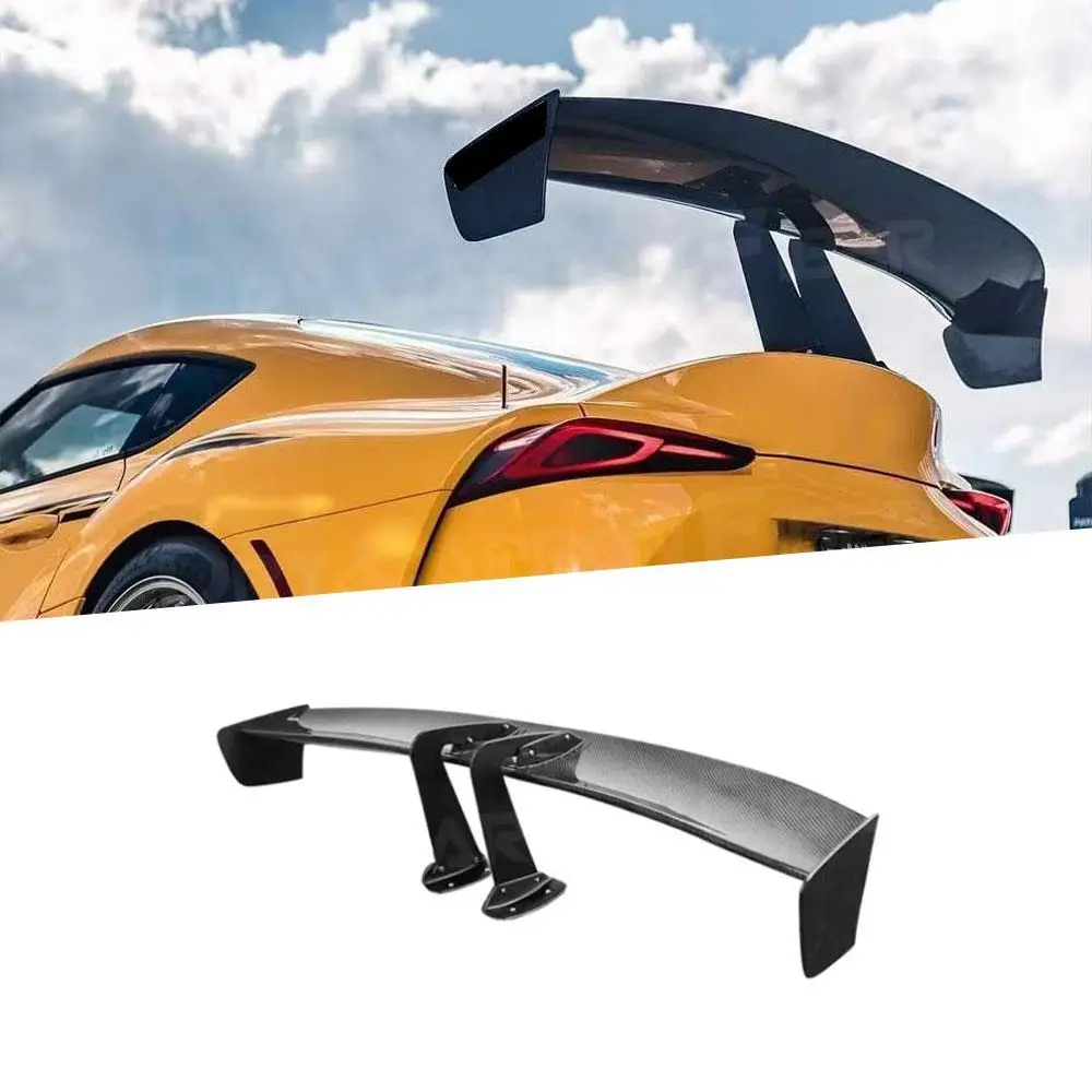 GT Style Carbon Fiber Duckbill Rear Trunk Wing Spoiler For Toyota Supra GR A90 A91 2019 2020 + Rear Trunk Duck Spoiler Wing