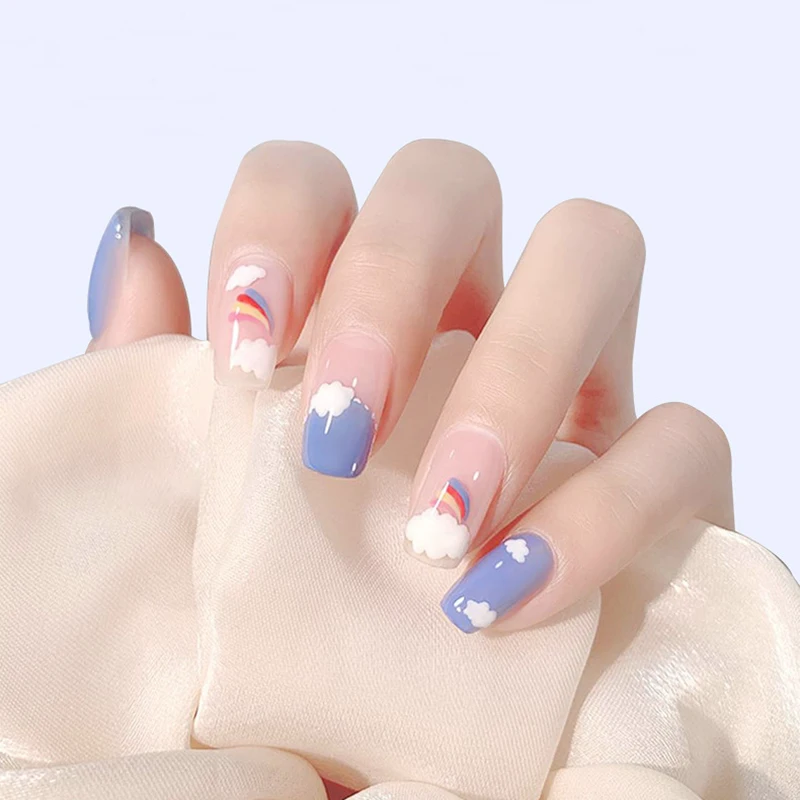 منتصف مربع حجم واحد 100 قطع أظافر صناعية نصائح الأظافر استعادة حجم 3 4 5 6 الأظافر وهمية غطاء كامل الأظافر نصائح الأظافر الفنية