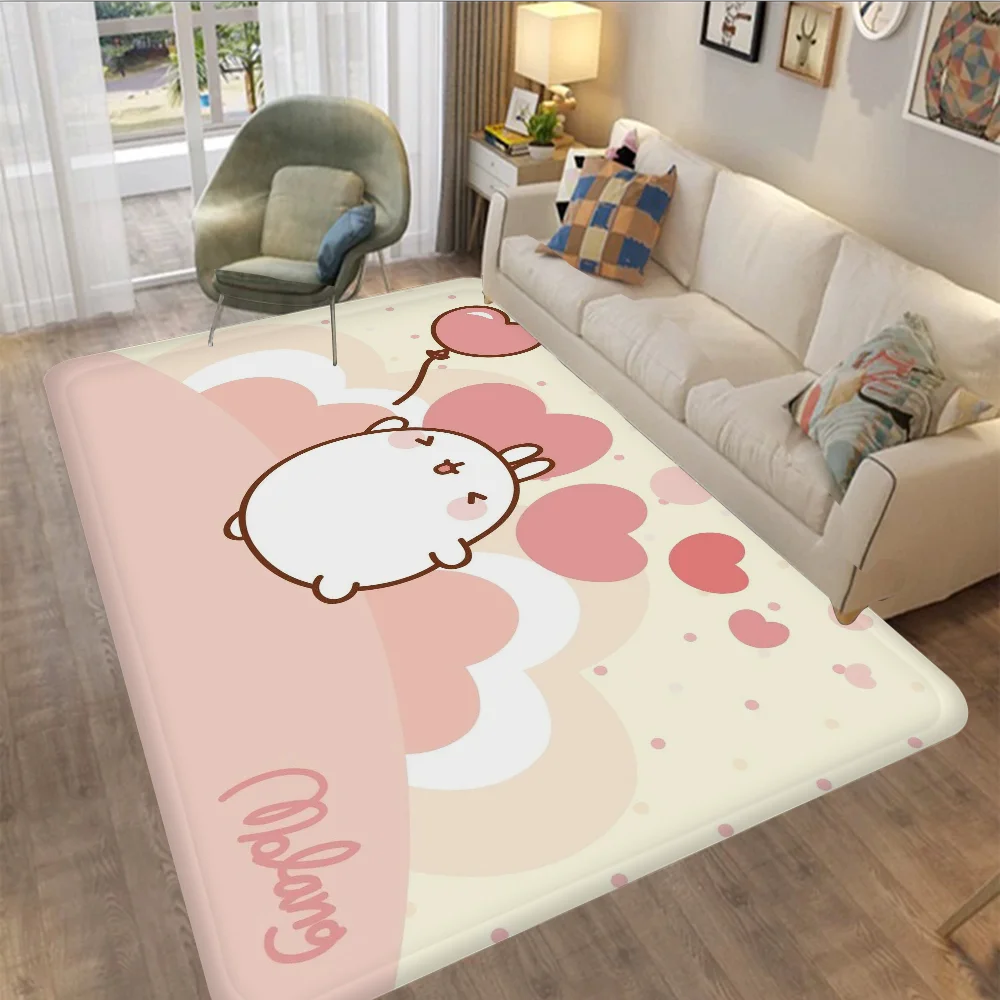 

Molang Floor Mat Non-Slip Laundry Room Mat Laundry Decor Balcony Child Living Room Bedside Mats