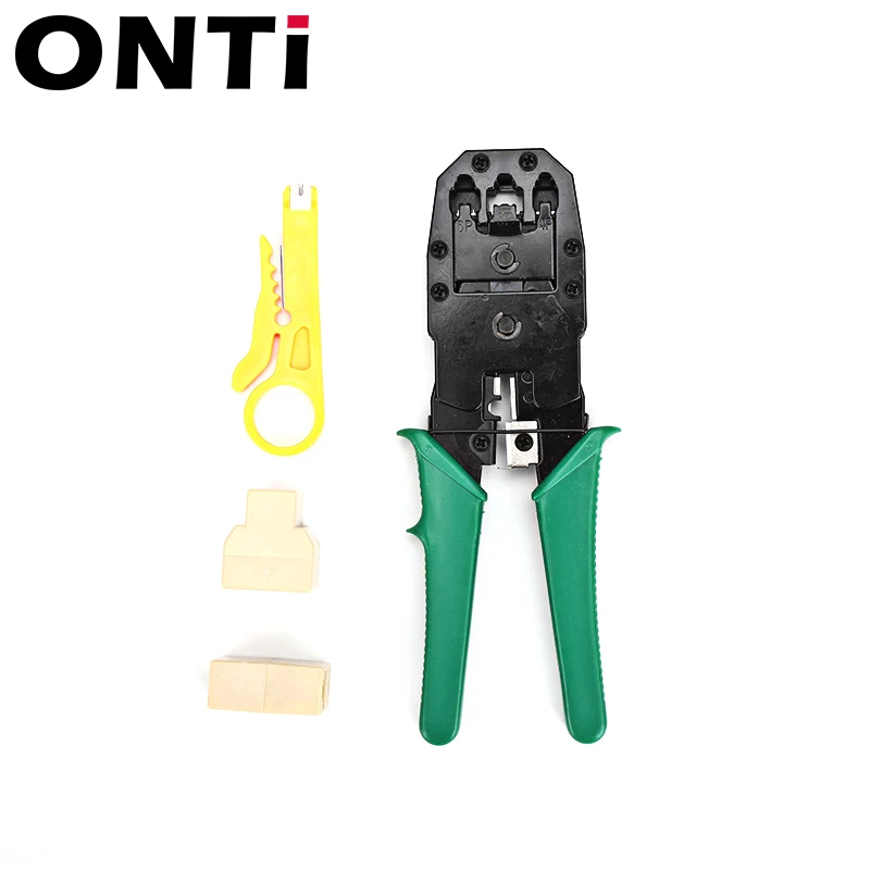 OMAY เครือข่ายซ่อมเครื่องทดสอบสายเคเบิลชุดเครื่องมือ 14 ชิ้น/เซ็ต LAN Utp ไขควง Wire Stripper RJ45 Connector คอมพิวเตอร์ Crimper คีม