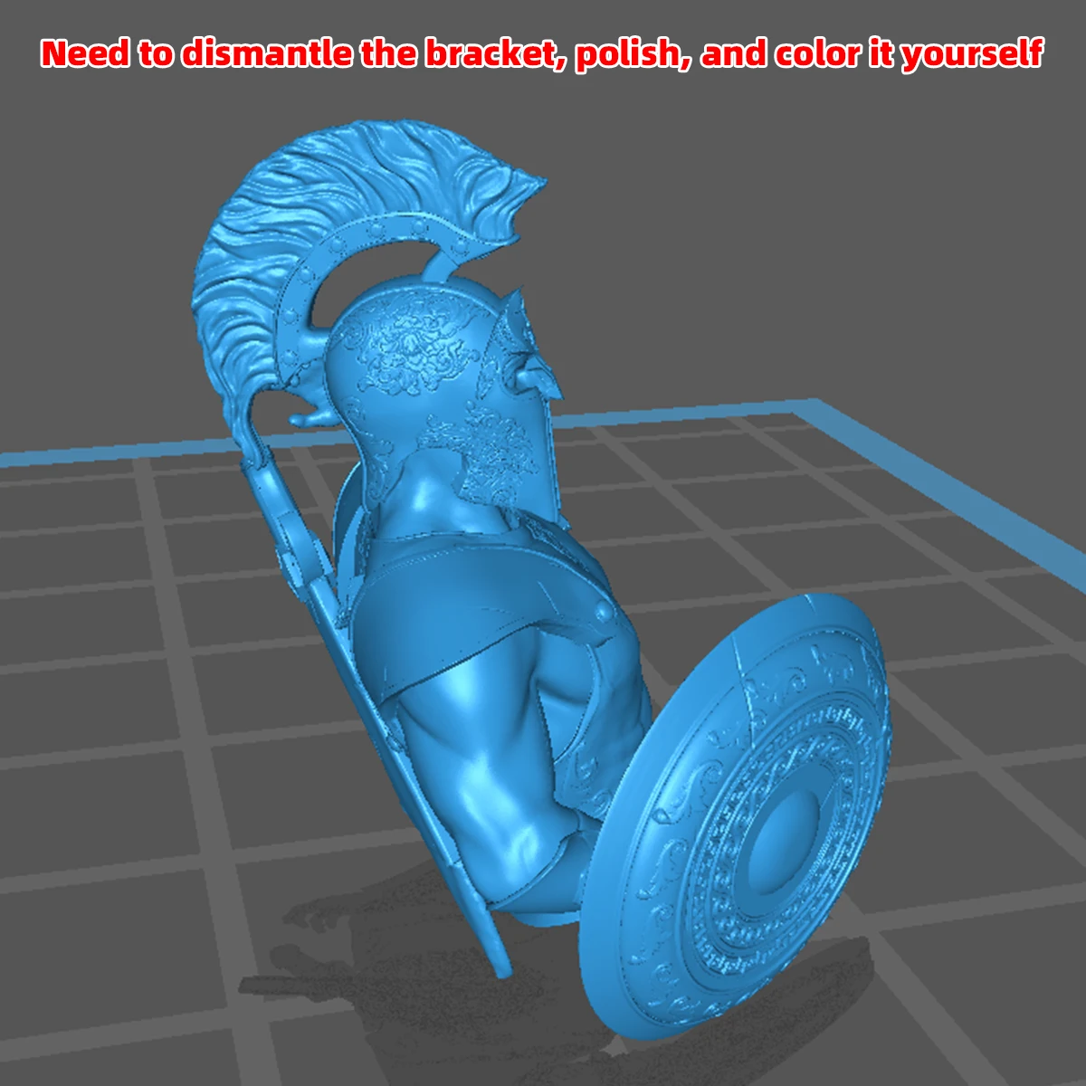 Mittelalter Europa Rom Gladiator Soldat Krieger Skulptur GK Garage Kits Figuren Modell Plastik Maßstabsgetreue Modellbausätze 9/12cm – Detail 11